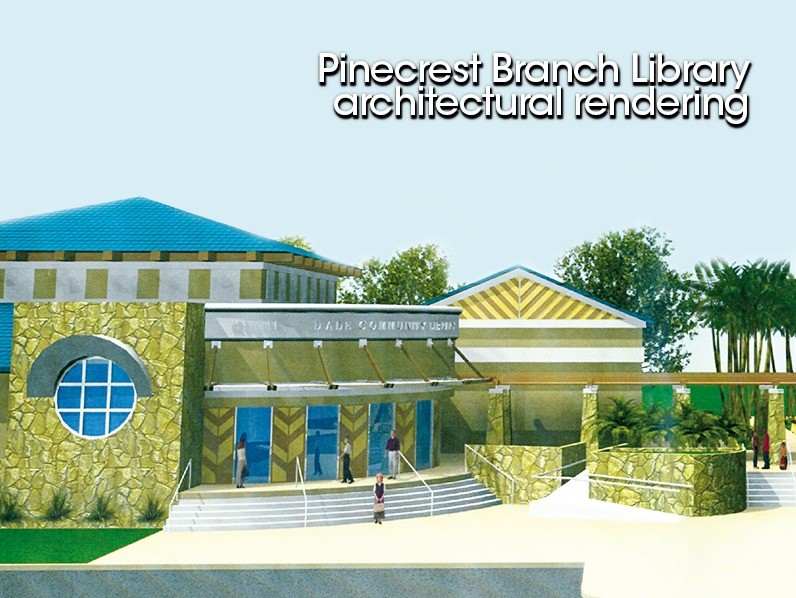 Library archtectural rendering