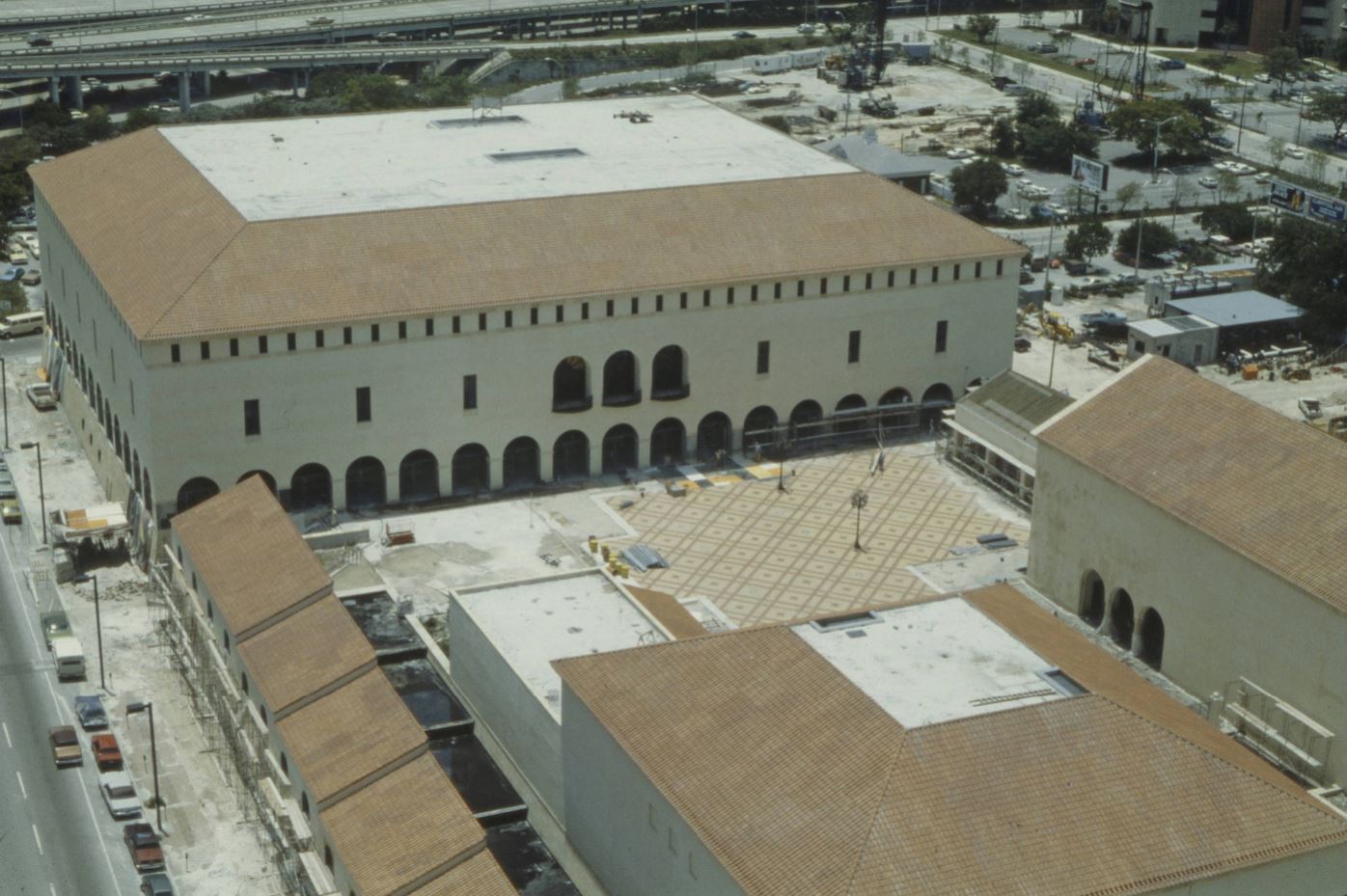 Aerial View of Main Library Construction